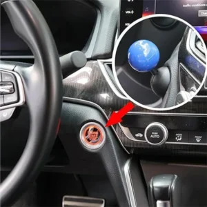 Start Button Push Start Auto Ignition Button Cover Automotive One-Touch Button Rocker Car Engine Push Start Stop Lever