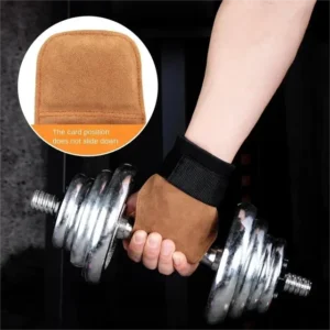 Gym Grips Palm Guards Cowhide Palm Gloves Protector Weightlifting Gymnastics Workout Gloves Grip Fitness Training Equipment