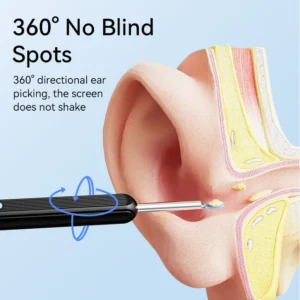 Wireless Endoscope Mini Camera Ear Wax Cleaner WiFi Safe Earwax Removal with Camera Luminous Otoscope Ear Cleaning Tool Ear Care